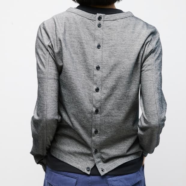 [새상품] Henley Neck Tee _ grey