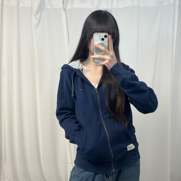 Tommy Hilfiger Navy Hood Zip-up