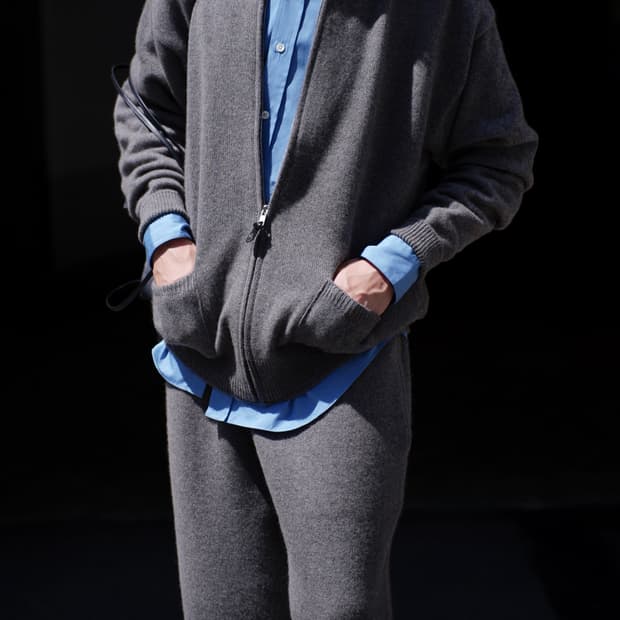 Herill 헤릴 골든 캐시 집업 스웨터 Top Gray 