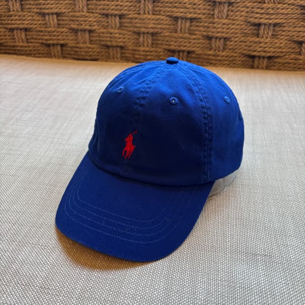 폴로랄프로렌 코튼 치노 베이스볼 캡 - 블루 (남녀공용)