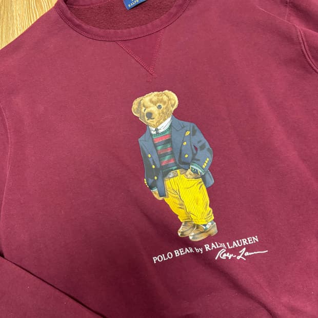 폴로 랄프로렌 곰돌이 맨투맨  XL / 폴로 맨투맨