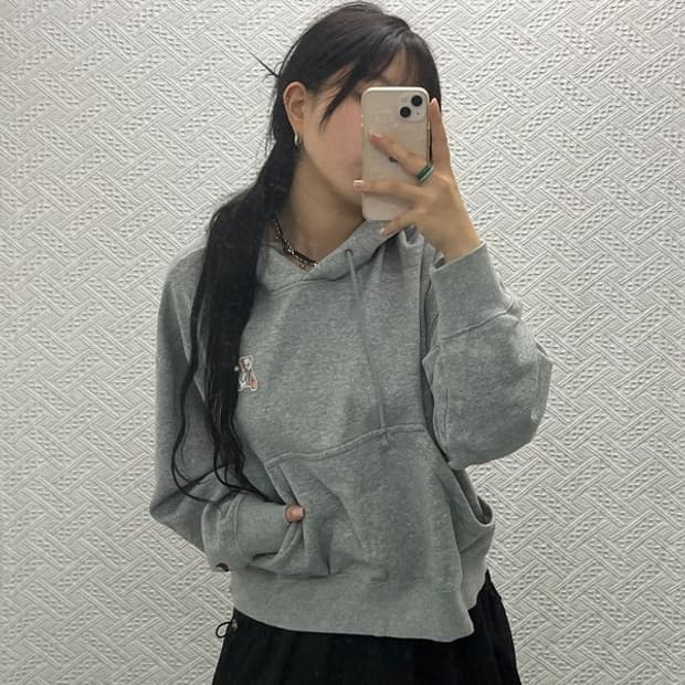 나이키 베어 패치 풀오버 기모 후드티 M C06477