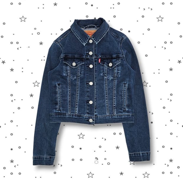 Levi's 리바이스 크롭 데님 자켓