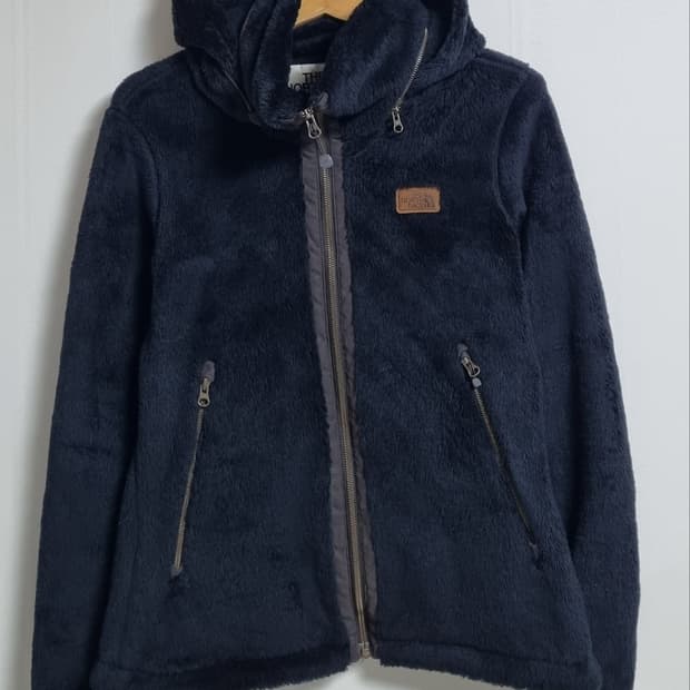 실측 S (55) 노스페이스 블랙 후리스 플리스 후드집업