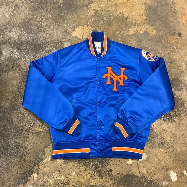 빈티지 90s 스타터 뉴욕 메츠 사틴 자켓