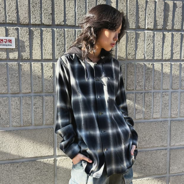 언더커버 셔츠 후드 자켓