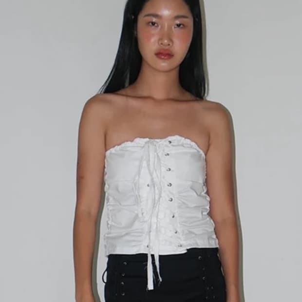 Nache rawcut bustier 로우컷 뷔스티에