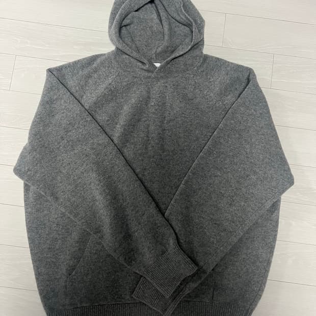 스테디에브리웨어 코지 울 캐시미어 후드 니트 그레이멜란지 3사이즈