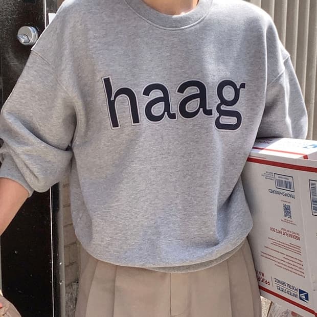 Haag 헤이그 벌스데이 스웻셔츠 맨투맨