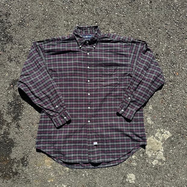 Polo Ralph Lauren 빈티지 90s 폴로 옥스퍼드 체크 빅셔츠