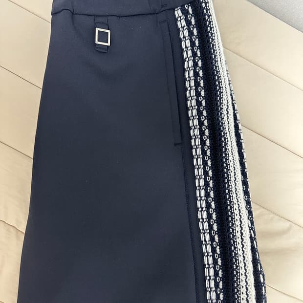 우영미 니트디테일 트랙팬츠 46