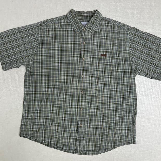 00s Carhartt 빈티지 칼하트 잔체크 반팔 워크셔츠 XL