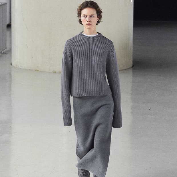 [S]리에르 24fw 워커 스커트/그레이