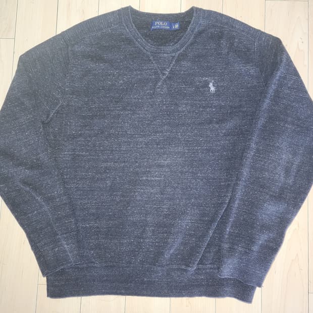 폴로 랄프로렌 코튼 라운드 니트 L 차콜