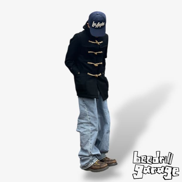 데님앤서플라이 후드 더플 코트