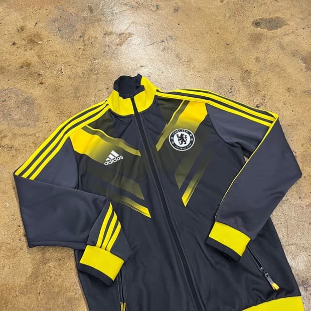[정품/100] 아디다스 첼시 그레이옐로우 트랙탑 져지 b8
