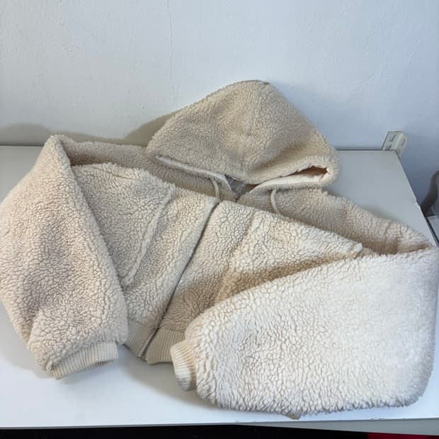 우먼FREE 무아무아 뽀글이 후리스 후드집업