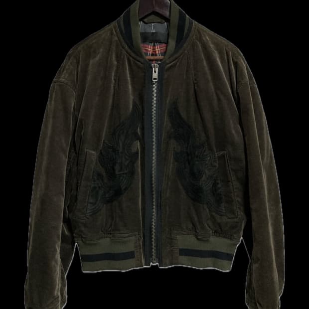 하이더아커만 벨벳 스웨이드 봄버자켓