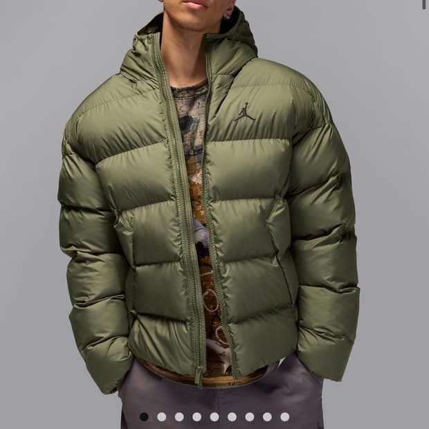나이키조던 브루클린 패딩 xl 카키 