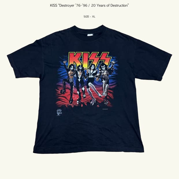 KISS “Destroyer ’ band t shirt XL