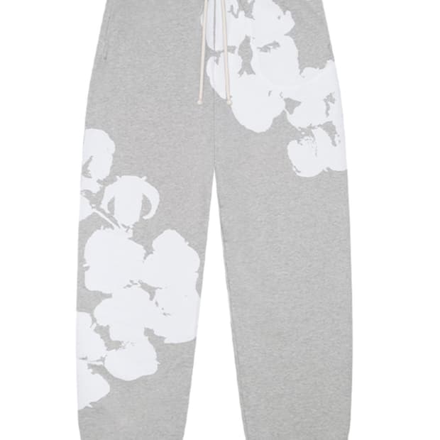 데님 티어스 비기 코튼 리스 스웨트 팬츠