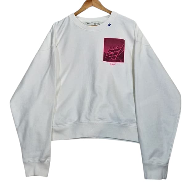 Off White 오프화이트 하프톤 에로우 맨투맨