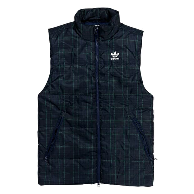아디다스 체크 파이어버드 패딩조끼