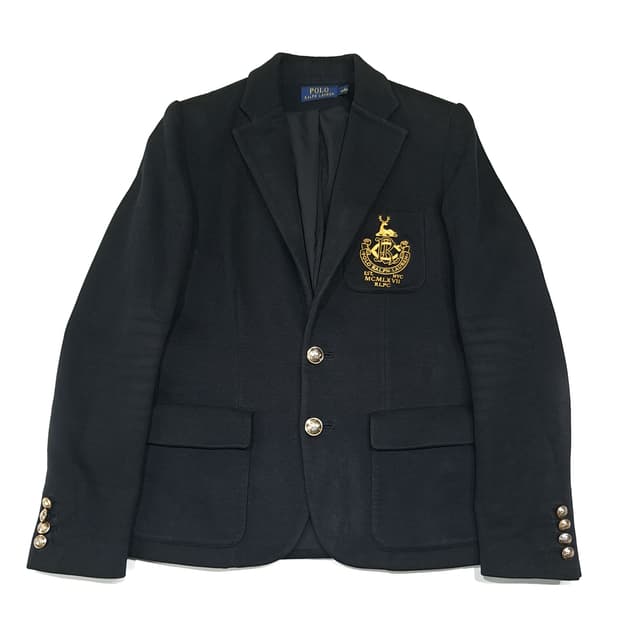 CL787 M 폴로 금장크레스트 RLPC 프레피 블레이저 자켓