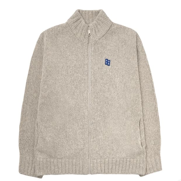 아더에러 시그니피컨트 니트 집업 오트밀 L사이즈