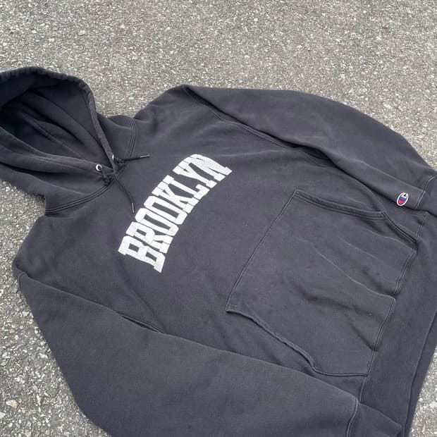 Champion 브루클린 프린팅 에이징 후드티