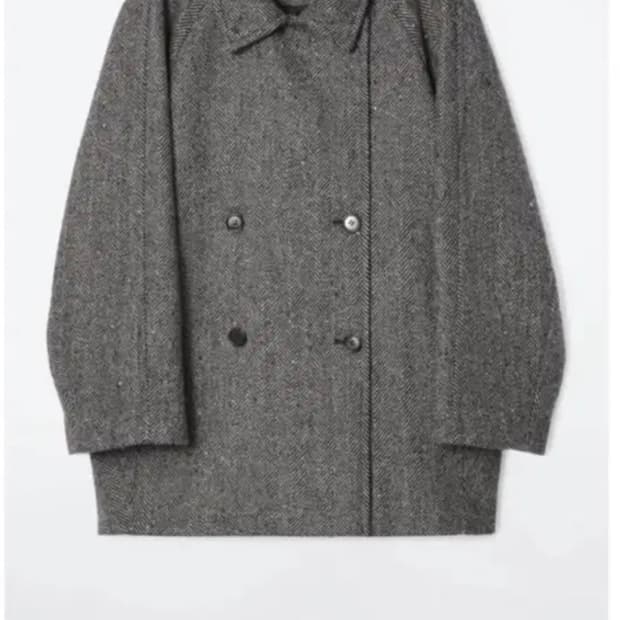 COS 더블 브레스티드 울 피 코트