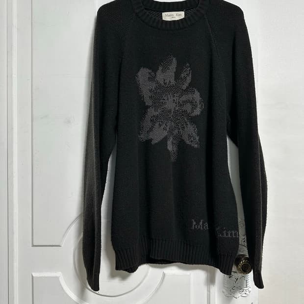 마뗑킴 플라워 자카드 니트