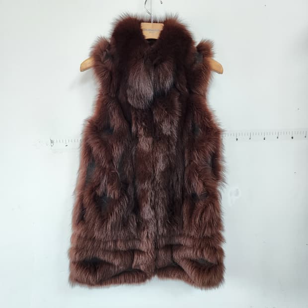 명품 사가 폭스 퍼 베스트