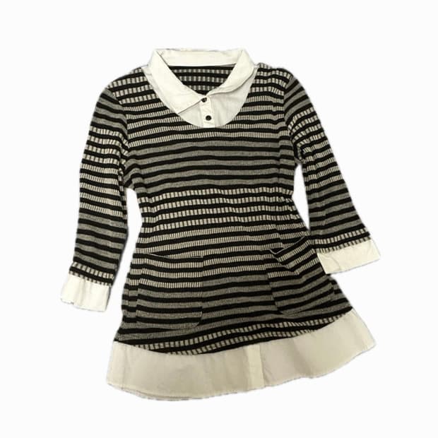 빈티지 셔츠 니트