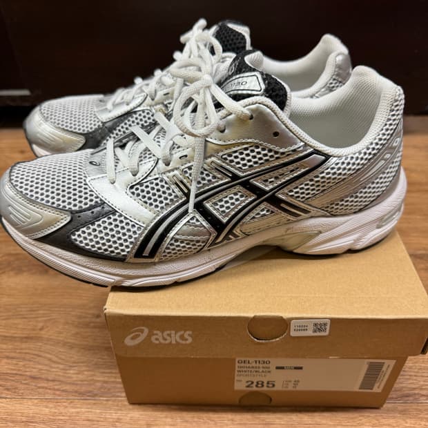 아식스 젤 1130 화이트 블랙 285