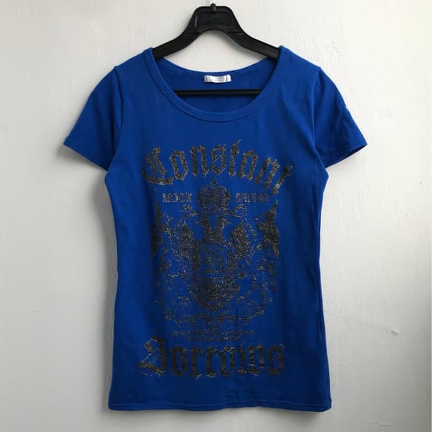 JPN Blue Graphic Top