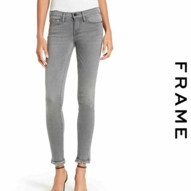 프레임 그레이 워싱 스키니 진 (26)