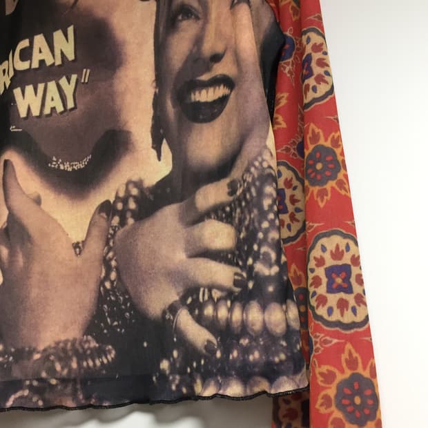 y2k beaded floral long sleeve