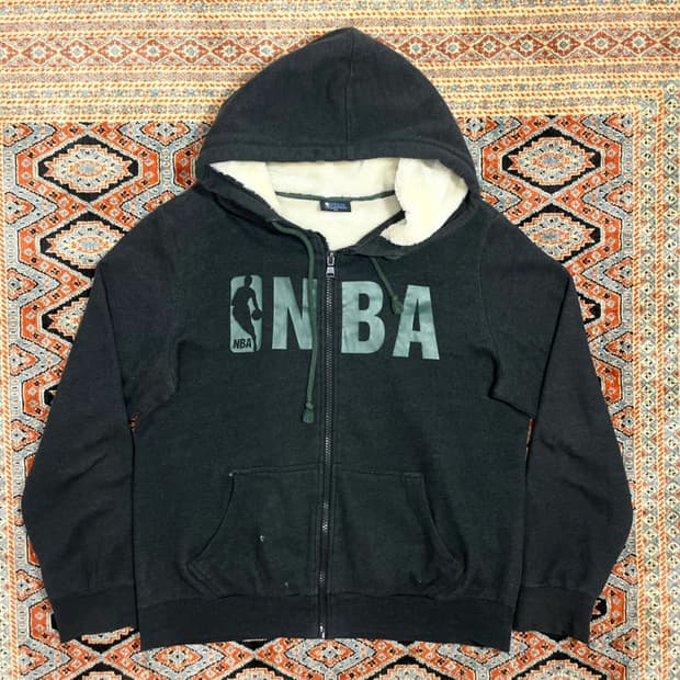 NBA 차콜 두꺼운 털안감 후드점퍼 남성XXL