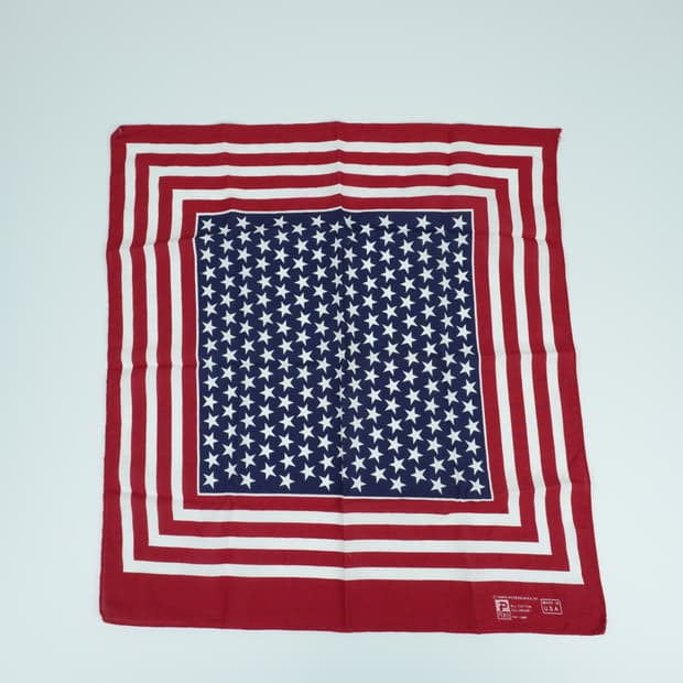 빈티지 미국 국기 반다나 |  Made in USA 