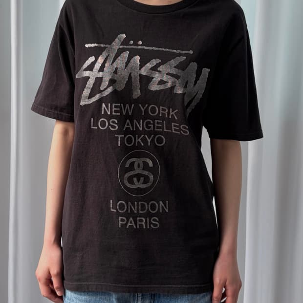 [S]스투시 월드투어 반팔 티셔츠