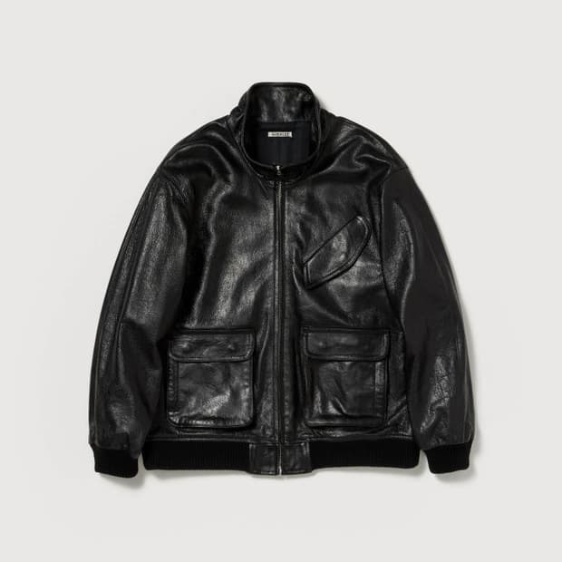[5] 오라리 AURALEE LAMB LEATHER ZIP BLOUSON
