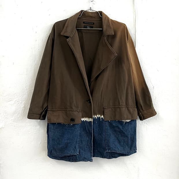 요지야마모토 페이드 블리치 자켓