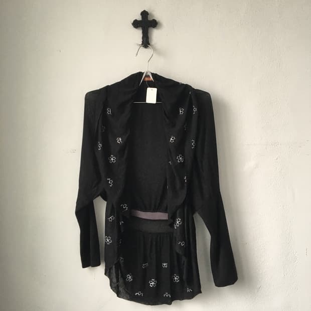 Gouk oriental point embroidery open card