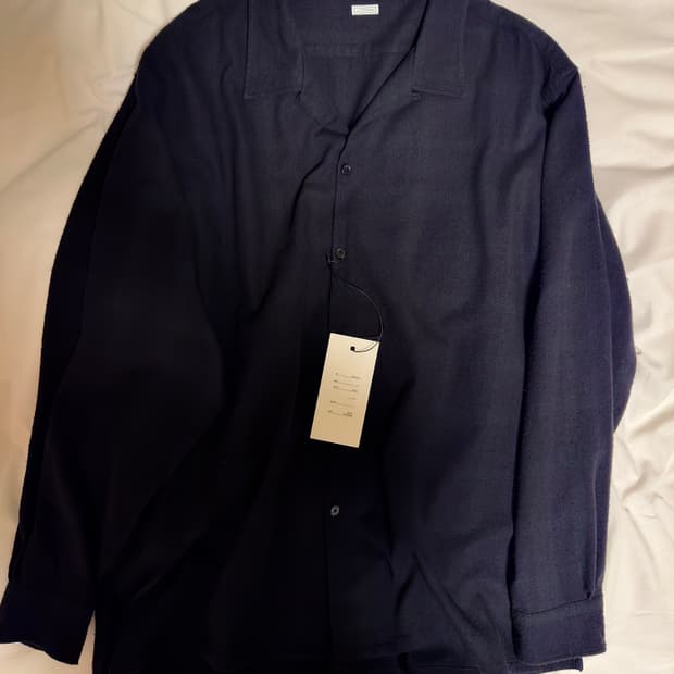 26 아프레쎄 실크넵 루프 칼라 셔츠 