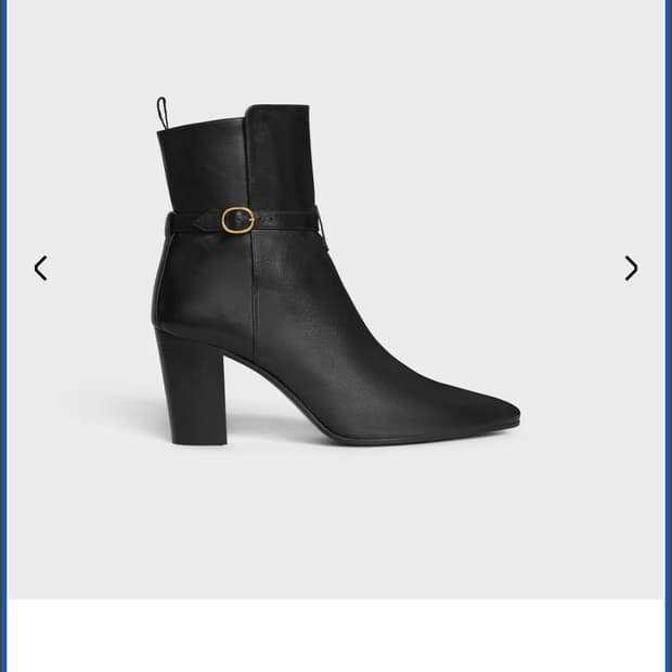 Celine 셀린느 윌턴 조드퍼 90 카프스킨 앵클 부츠 43 사이즈