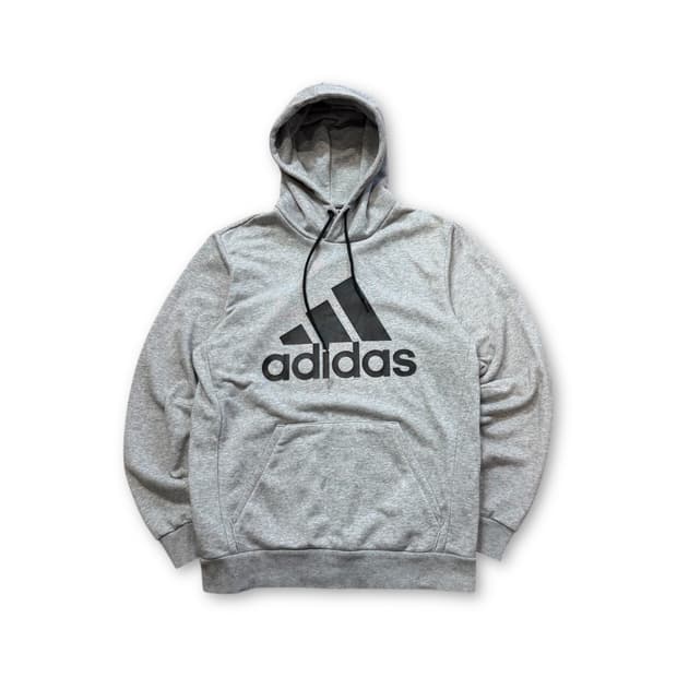 아디다스 그레이 베이직 후드티