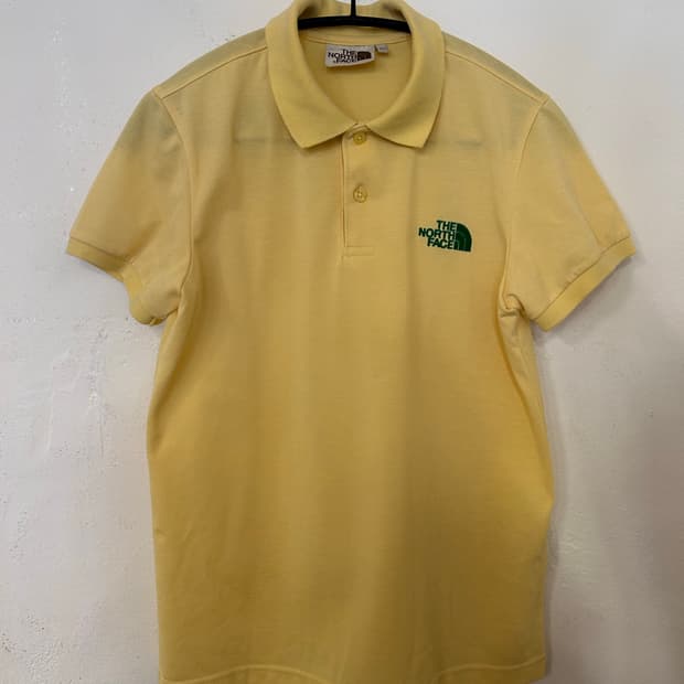 노스페이스 85(XS) 옐로우 반팔 폴로티