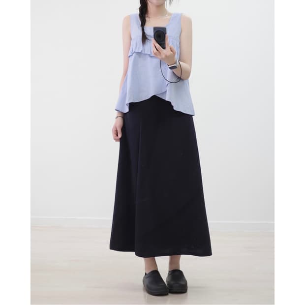 Sky blue layered sleeveless