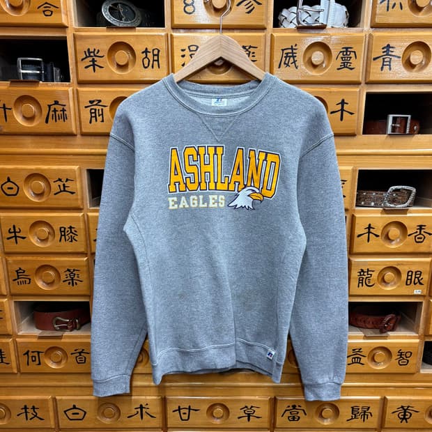 (XL) 러셀 프린팅 라운드 맨투맨